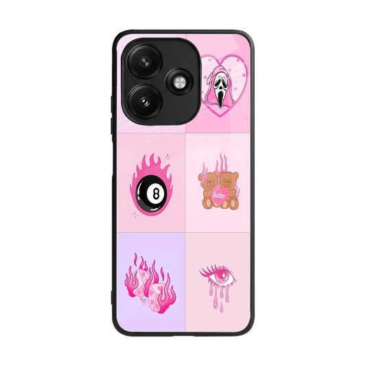 Ghostly Adorable back phone cover | glass case for redmi 12 5g