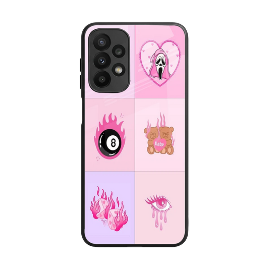 Ghostly Adorable back phone cover | glass case for samsung galaxy a23