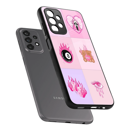 Ghostly Adorable sleek samsung galaxy a23 cover with tempered glass back and TPU edges