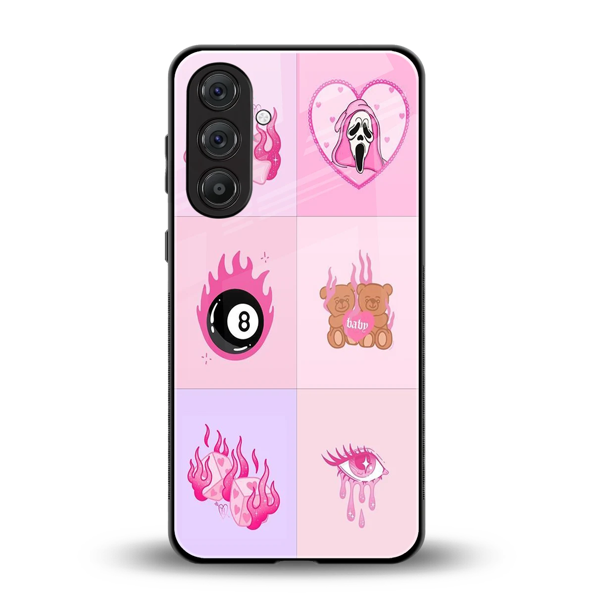 Ghostly Adorable back phone cover | glass case for samsung galaxy a55 5g