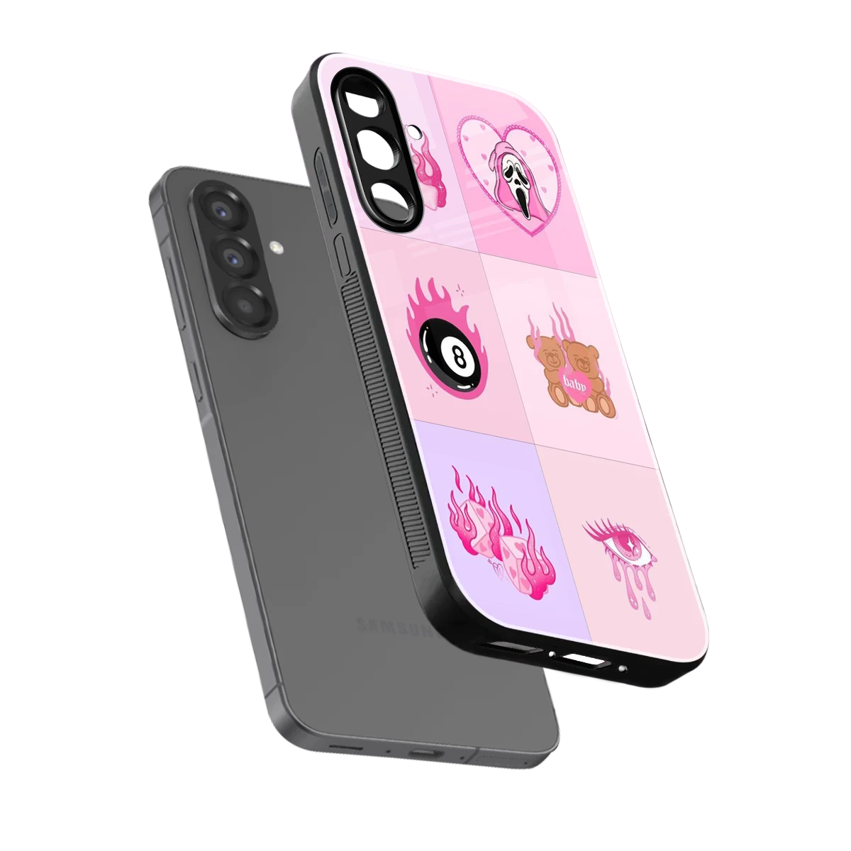Ghostly Adorable sleek samsung galaxy a36 5g cover with tempered glass back and TPU edges