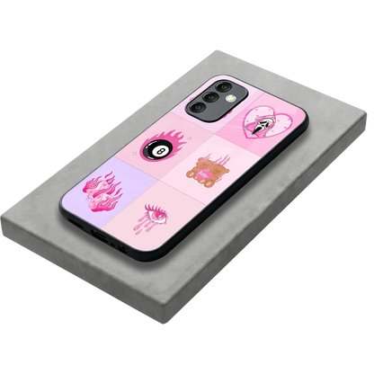 Ghostly Adorable stylish phone case for samsung galaxy m14 5g | glossy glass and slim fit