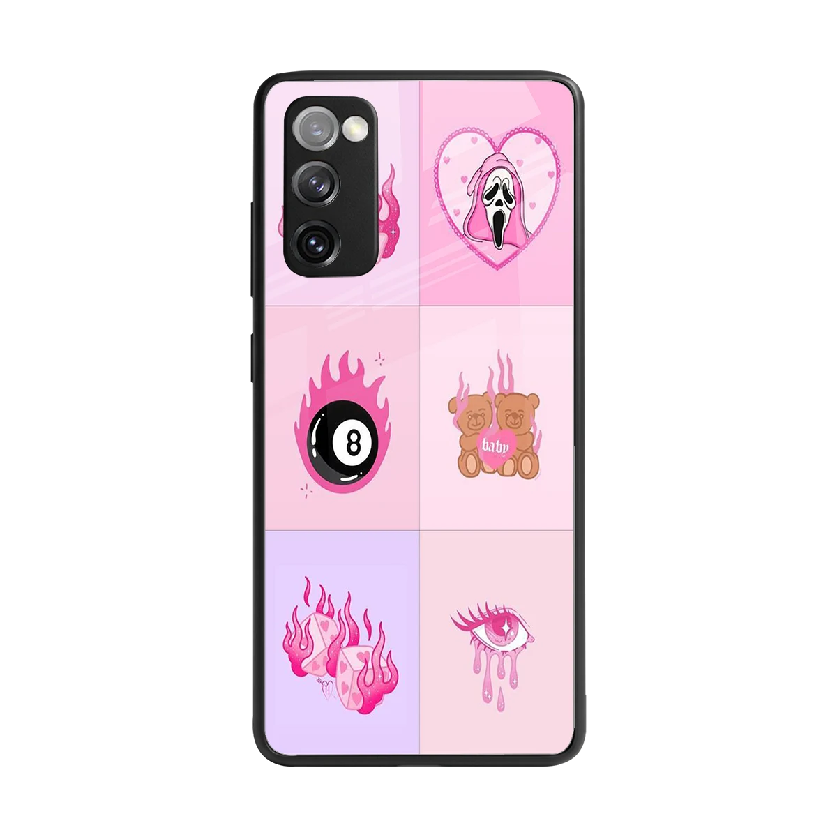 Ghostly Adorable back phone cover | glass case for samsung galaxy s20 fe