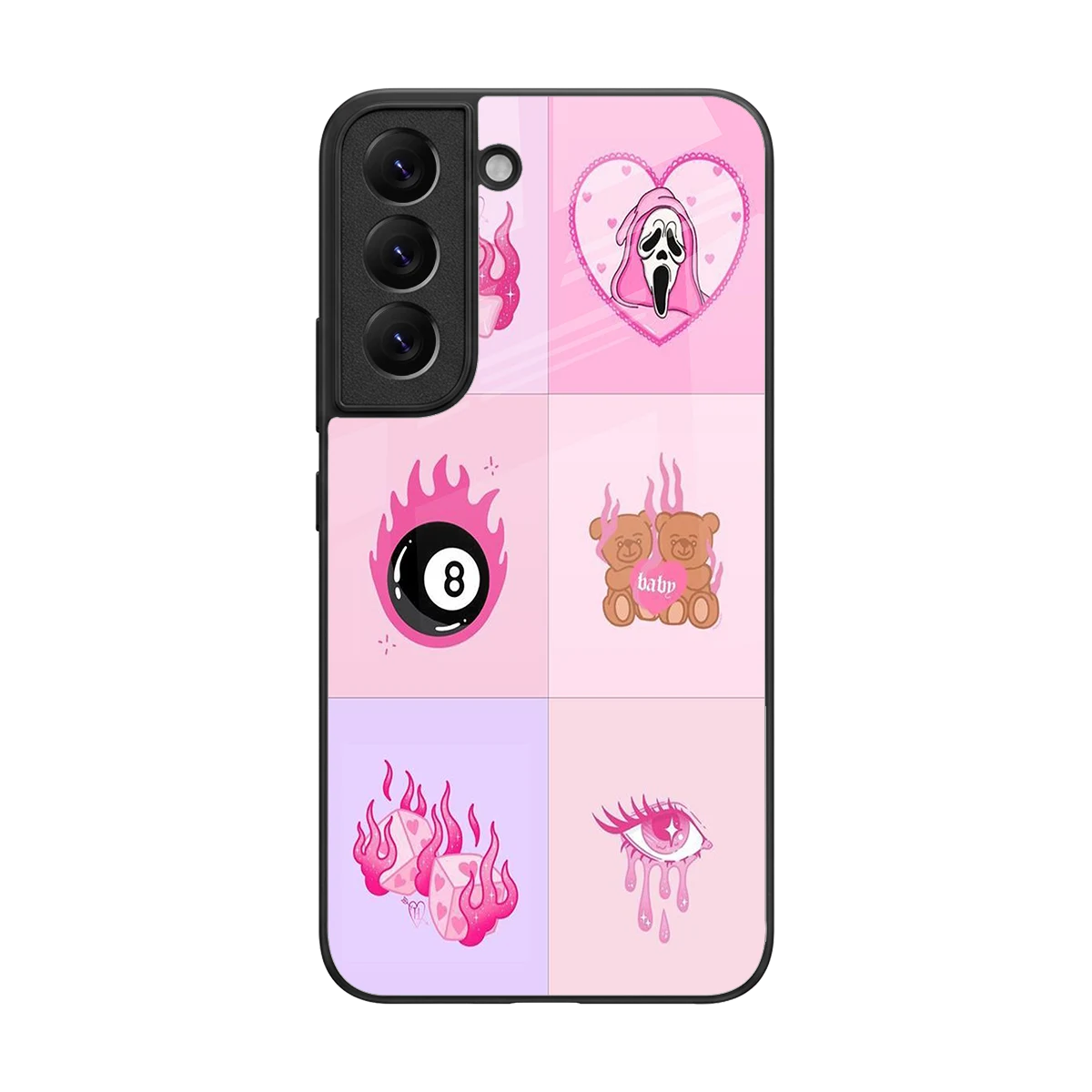 Ghostly Adorable back phone cover | glass case for samsung galaxy s22