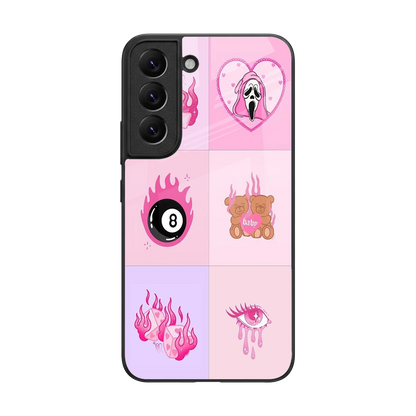 Ghostly Adorable back phone cover | glass case for samsung galaxy s22