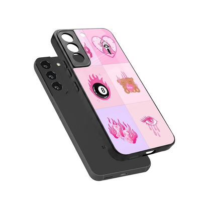 Ghostly Adorable sleek samsung galaxy s22 cover with tempered glass back and TPU edges