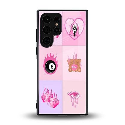 Ghostly Adorable back phone cover | glass case for samsung galaxy s23 ultra