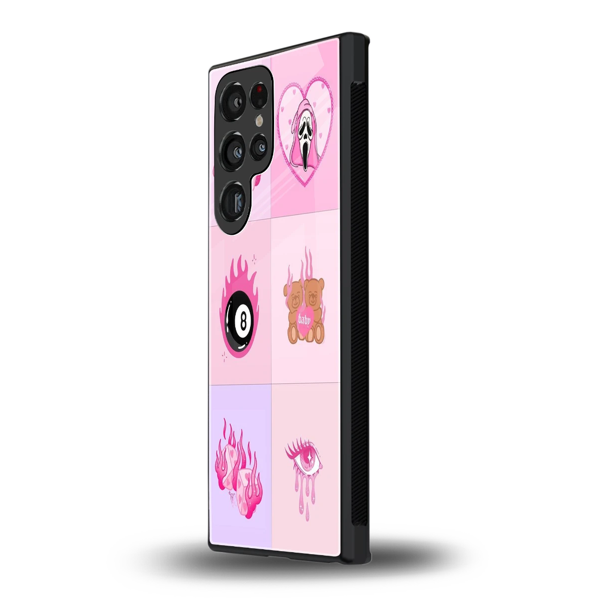 Ghostly Adorable samsung galaxy s23 ultra mobile cover | shockproof glass phone case