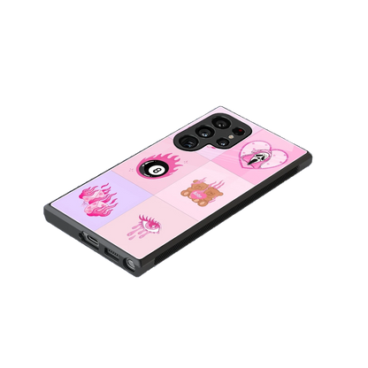 Ghostly Adorable stylish phone case for samsung galaxy s24 ultra | glossy glass and slim fit