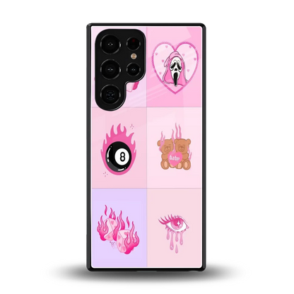 Ghostly Adorable back phone cover | glass case for samsung galaxy s25 ultra