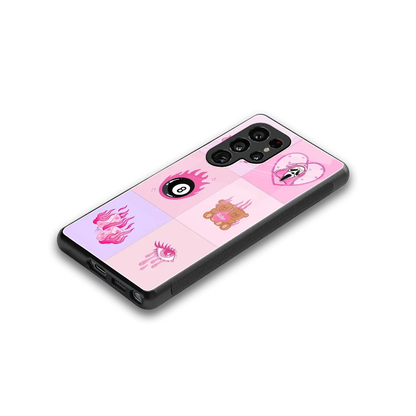 Ghostly Adorable stylish phone case for samsung galaxy s25 ultra | glossy glass and slim fit