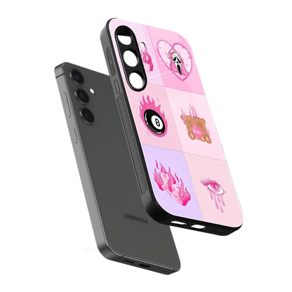 Ghostly Adorable sleek samsung galaxy s24 cover with tempered glass back and TPU edges