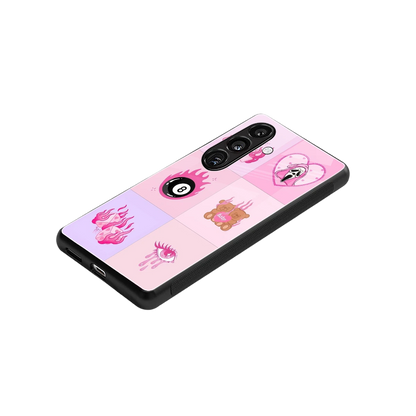 Ghostly Adorable stylish phone case for samsung galaxy s25 | glossy glass and slim fit