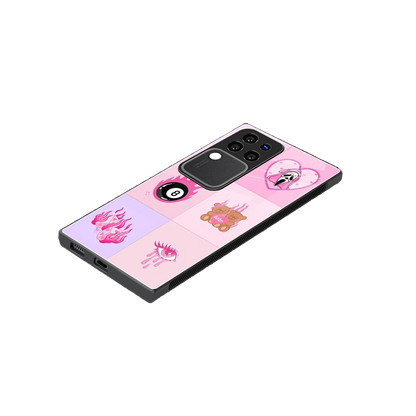 Ghostly Adorable stylish phone case forvivo v30 pro | glossy glass and slim fit