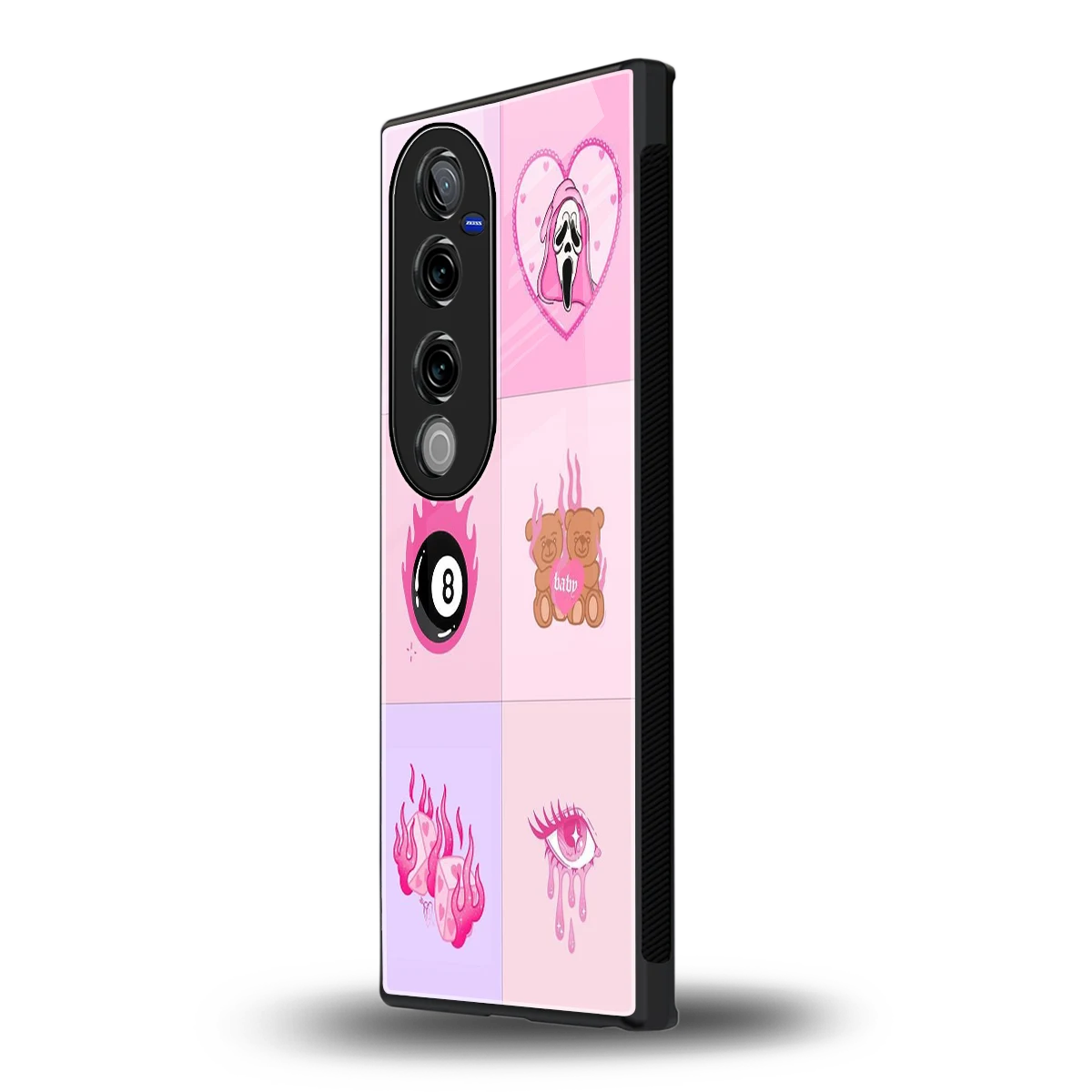 Ghostly Adorable vivo v40 pro mobile cover | shockproof glass phone case