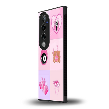 Ghostly Adorable vivo v40 pro mobile cover | shockproof glass phone case
