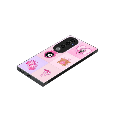 Ghostly Adorable stylish phone case for vivo v40 pro | glossy glass and slim fit