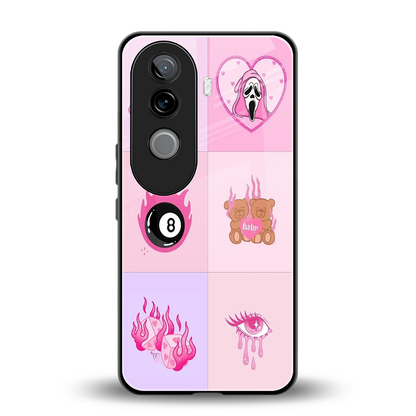 Ghostly Adorable back phone cover | glass case for vivo v40e