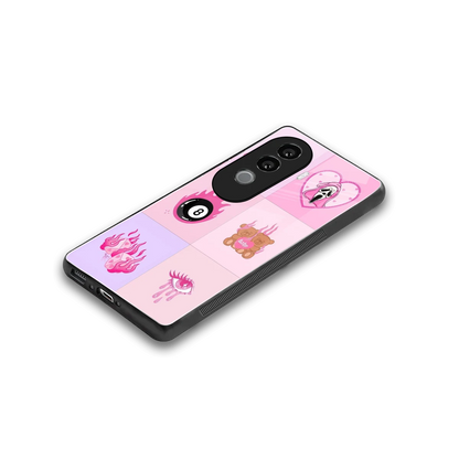 Ghostly Adorable stylish phone case for vivo v40e | glossy glass and slim fit