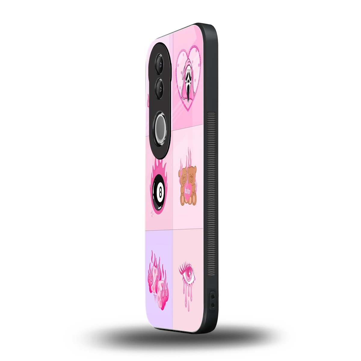 Ghostly Adorable vivo v50 mobile cover | shockproof glass phone case