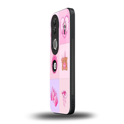 Ghostly Adorable vivo v50 mobile cover | shockproof glass phone case