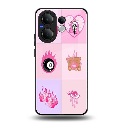 Ghostly Adorable back phone cover | glass case for vivo v60