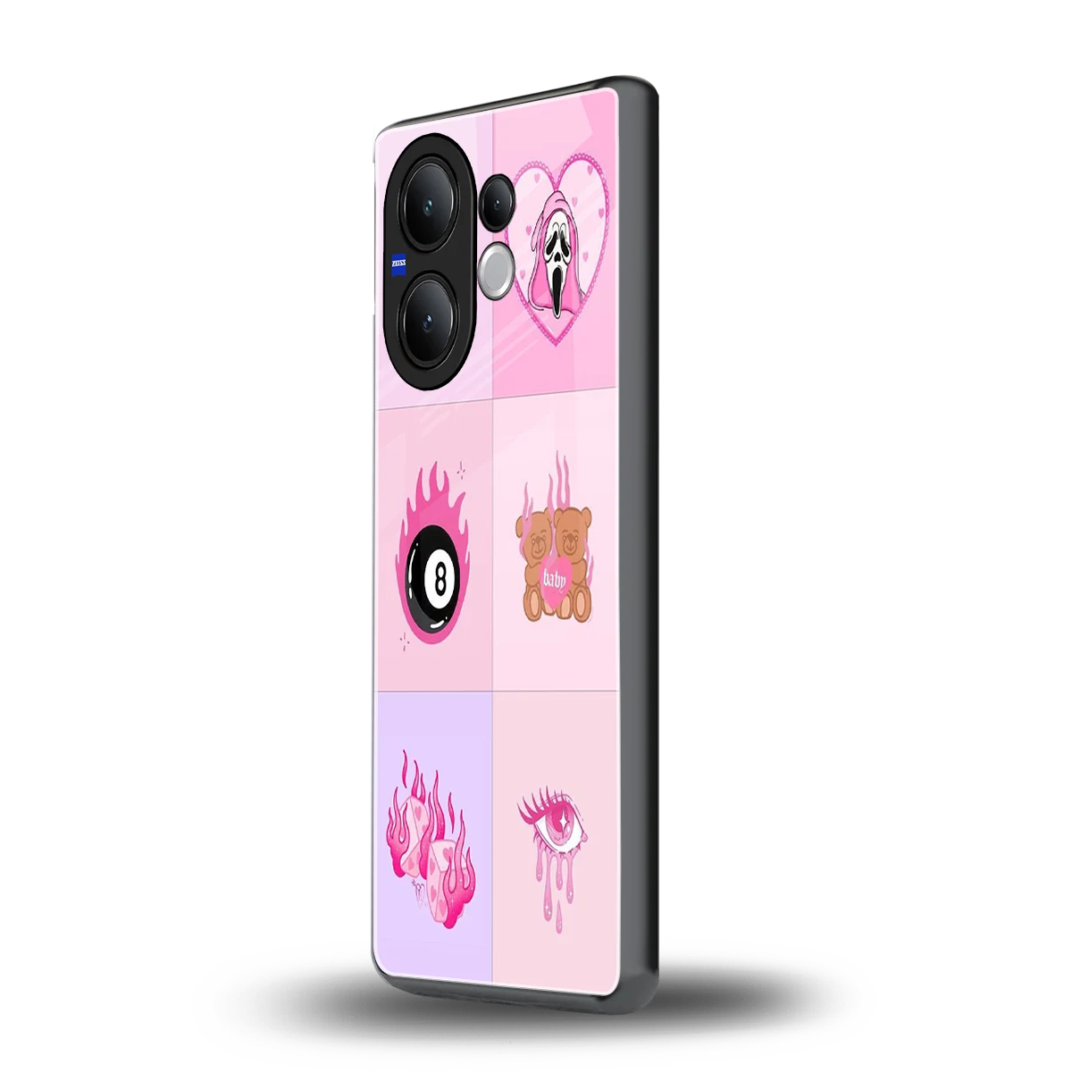 Ghostly Adorable vivo v60 mobile cover | shockproof glass phone case
