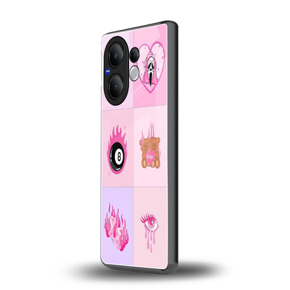 Ghostly Adorable vivo v60 mobile cover | shockproof glass phone case