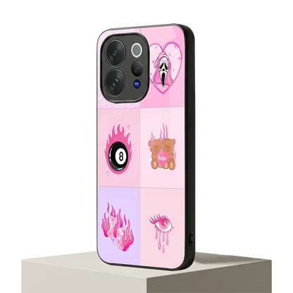 Ghostly Adorable vivo v70 elite mobile cover | shockproof glass phone case