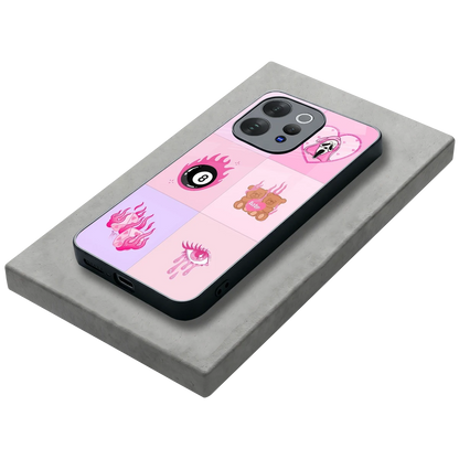 Ghostly Adorable stylish phone case for vivo v70 elite | glossy glass and slim fit