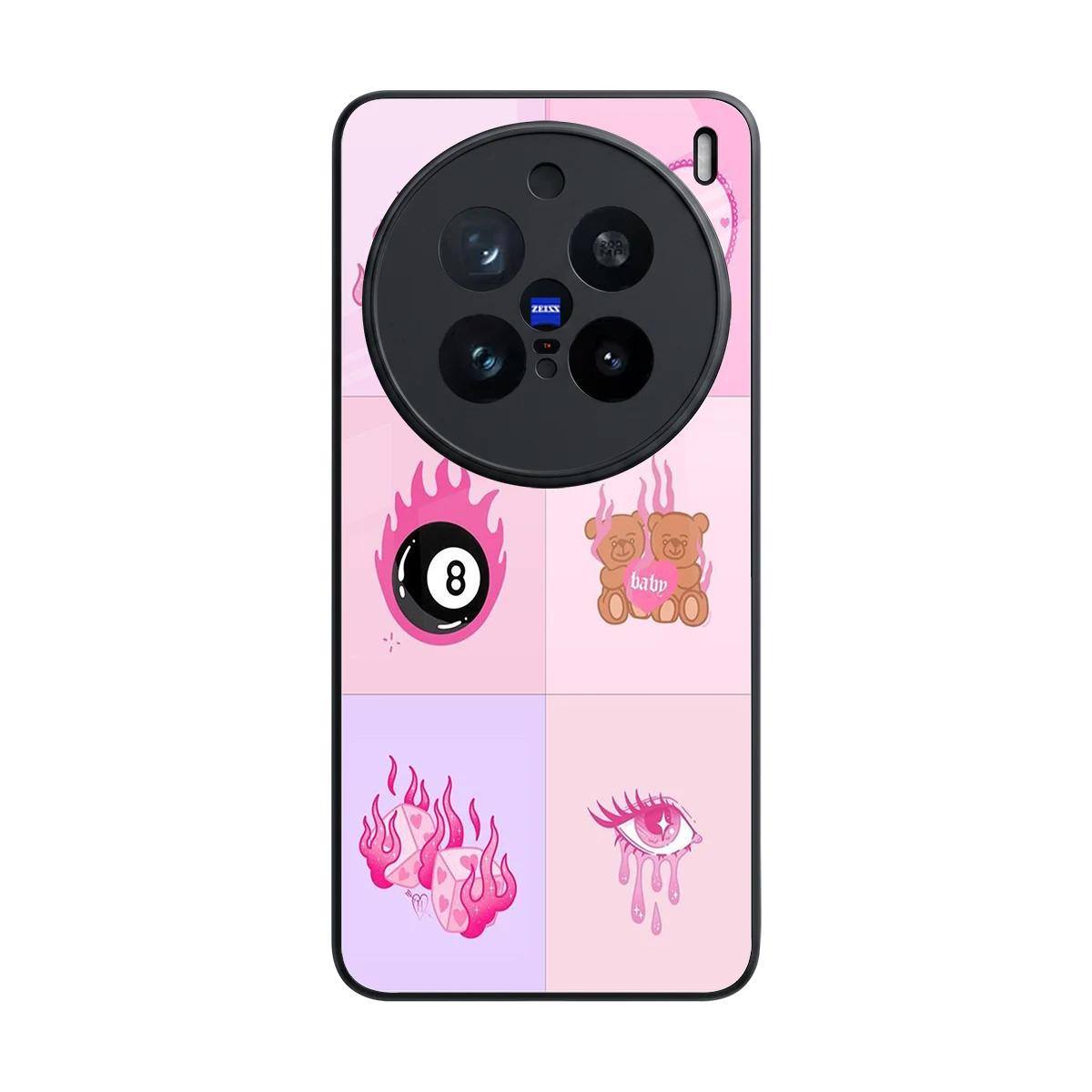 Ghostly Adorable back phone cover | glass case for vivo x200 pro