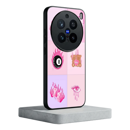 Ghostly Adorable vivo x200 pro mobile cover | shockproof glass phone case