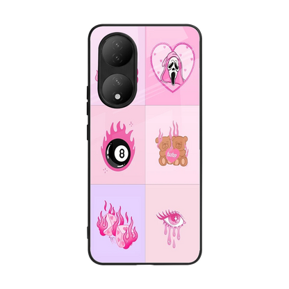 Ghostly Adorable back phone cover | glass case for Vivo-y100