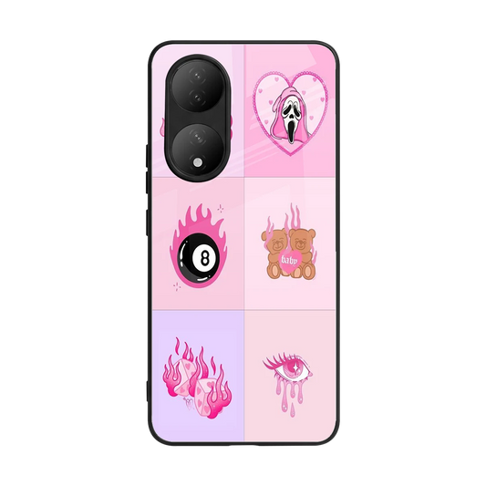 Ghostly Adorable back phone cover | glass case for Vivo-y100
