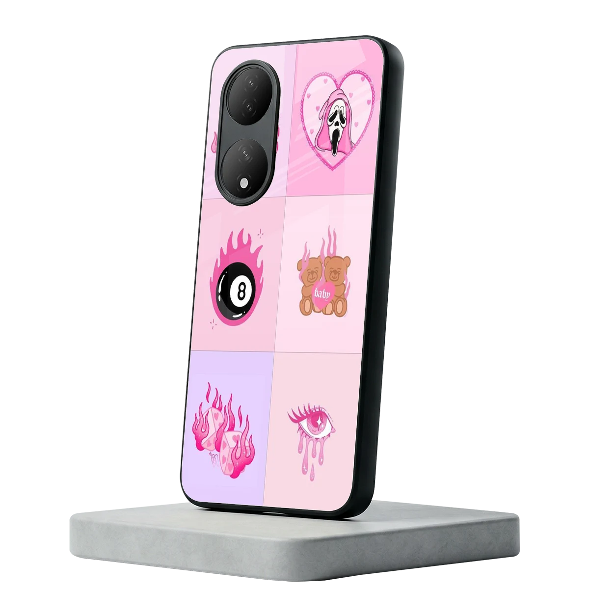 Ghostly Adorable Vivo-y100 mobile cover | shockproof glass phone case