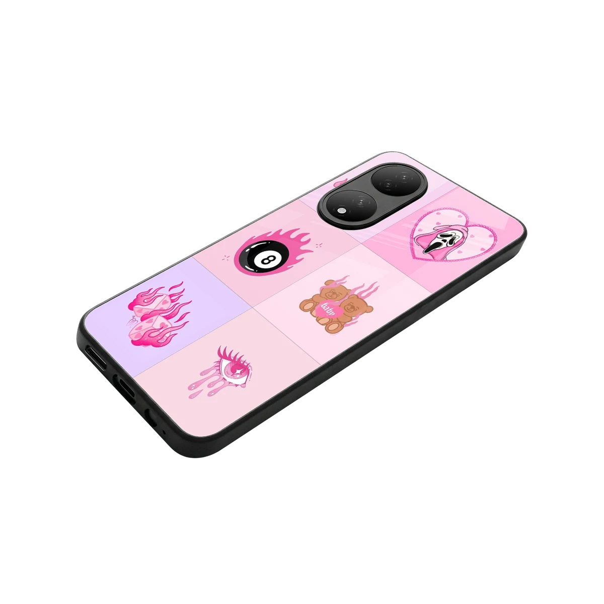 Ghostly Adorable stylish phone case for Vivo-y100 | glossy glass and slim fit