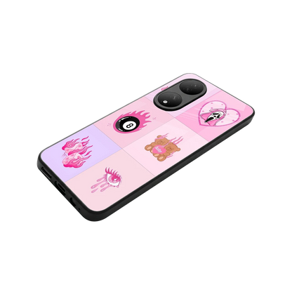 Ghostly Adorable stylish phone case for Vivo-y100 | glossy glass and slim fit