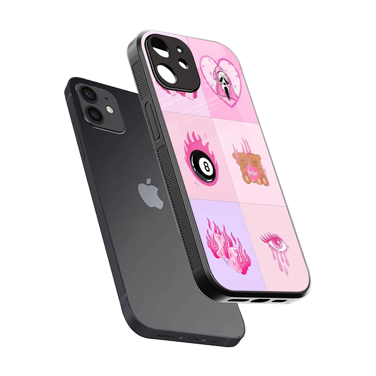 Ghostly Adorable sleek iphone 11 cover with tempered glass back and TPU edges