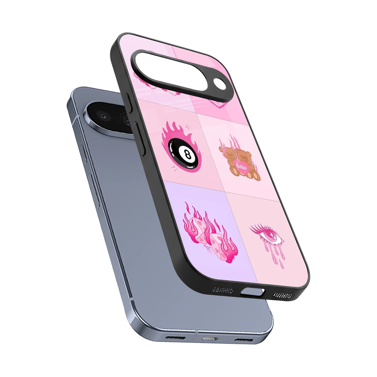 Ghostly Adorable sleek google pixel 10 cover with tempered glass back and TPU edges