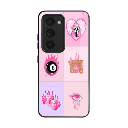 Ghostly Adorable back phone cover | glass case for redmi 15 5g