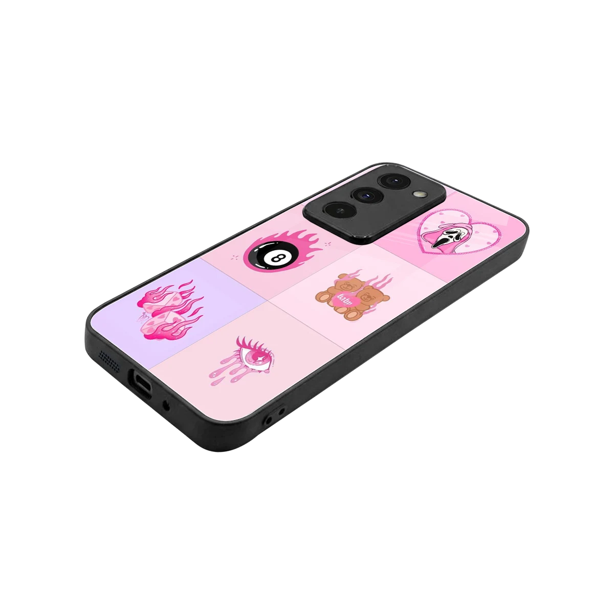 Ghostly Adorable stylish phone case for redmi 15 5g | glossy glass and slim fit