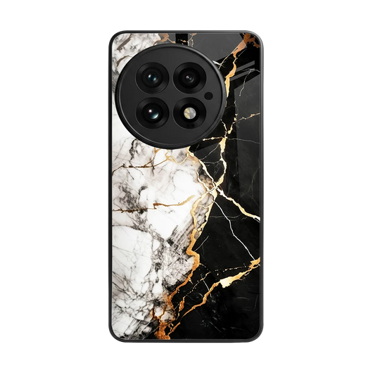 Gilded Marble back phone cover | glass case for oneplus 13