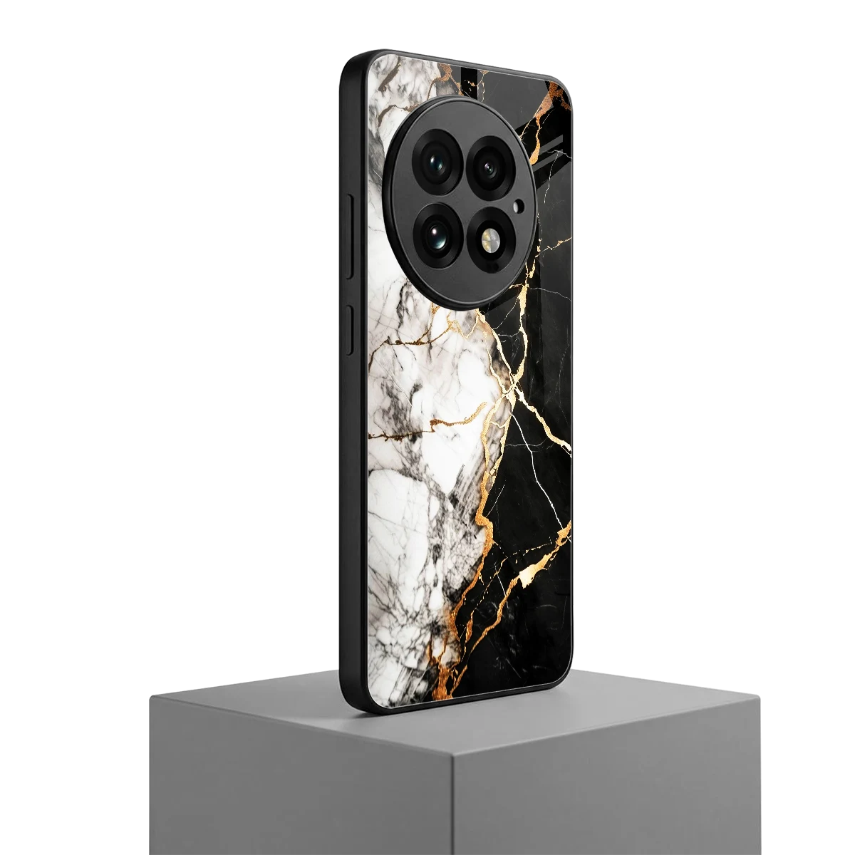 Gilded Marble oneplus 13 mobile cover | shockproof glass phone case