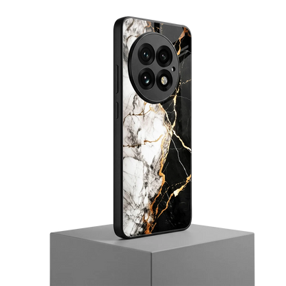 Gilded Marble oneplus 13 mobile cover | shockproof glass phone case