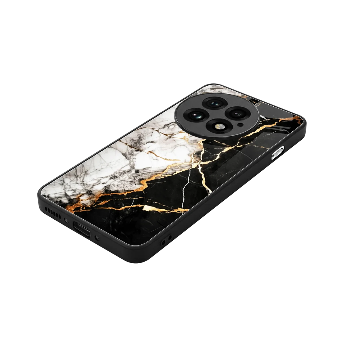 Gilded Marble stylish phone case for oneplus 13 | glossy glass and slim fit