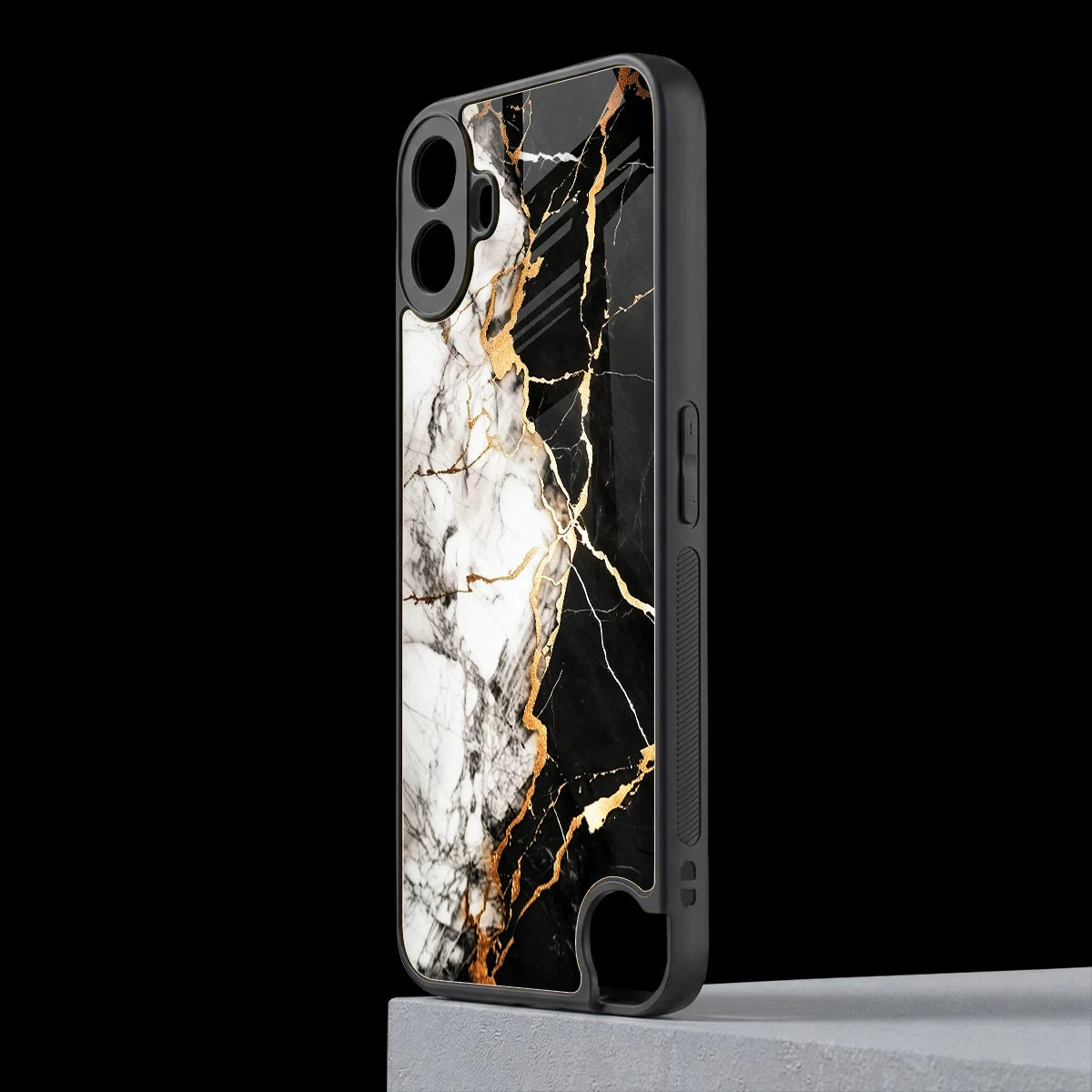 Gilded Marble cmf nothing phone 1 mobile cover | shockproof glass phone case