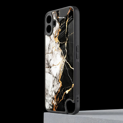 Gilded Marble cmf nothing phone 1 mobile cover | shockproof glass phone case
