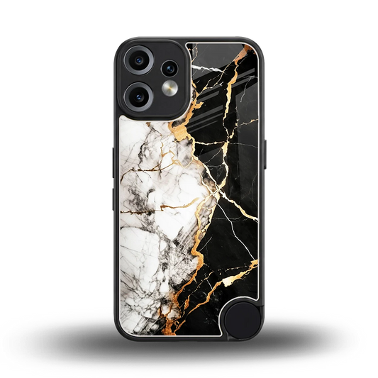 Gilded Marble back phone cover | glass case for cmf nothing phone 2 pro