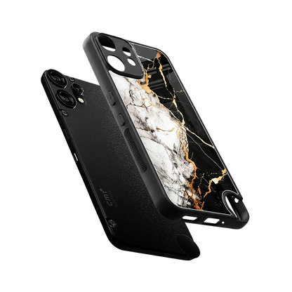 Gilded Marble sleek cmf nothing phone 2 pro cover with tempered glass back and TPU edges