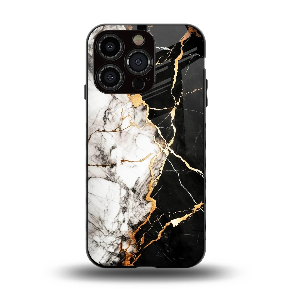 Gilded Marble back phone cover | glass case for iphone 12 pro